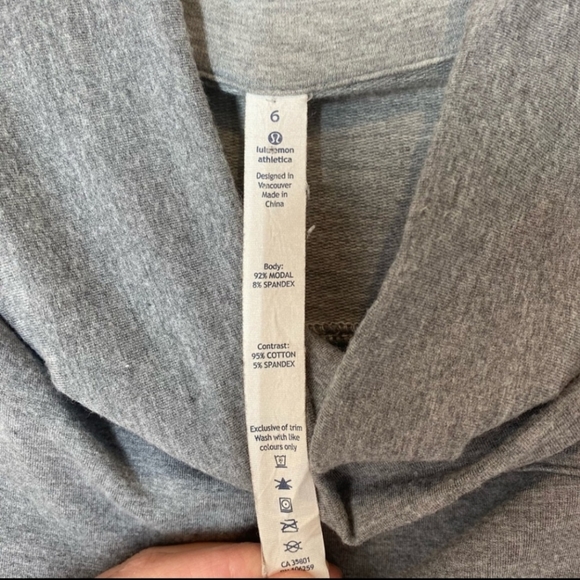 Lululemon Coast Wrap Heathered Mod Medium Grey 6 - Picture 10 of 12